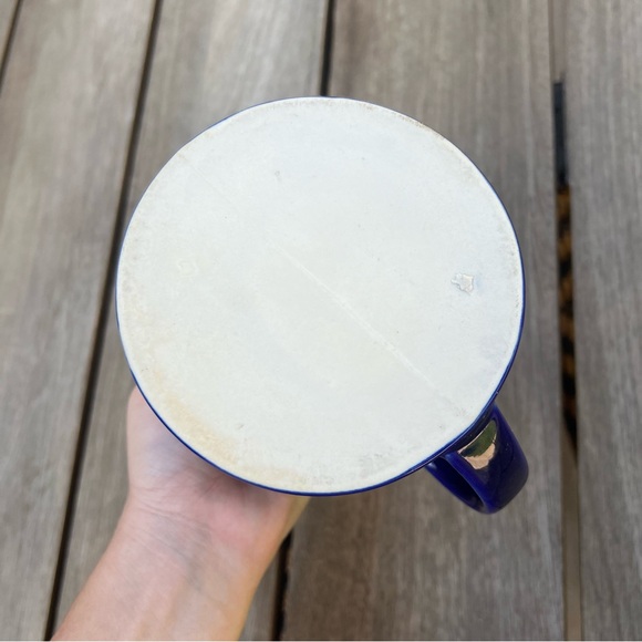 Vintage Starbucks Cobalt Blue Ceramic No Spill Travel Mug - Picture 8 of 11